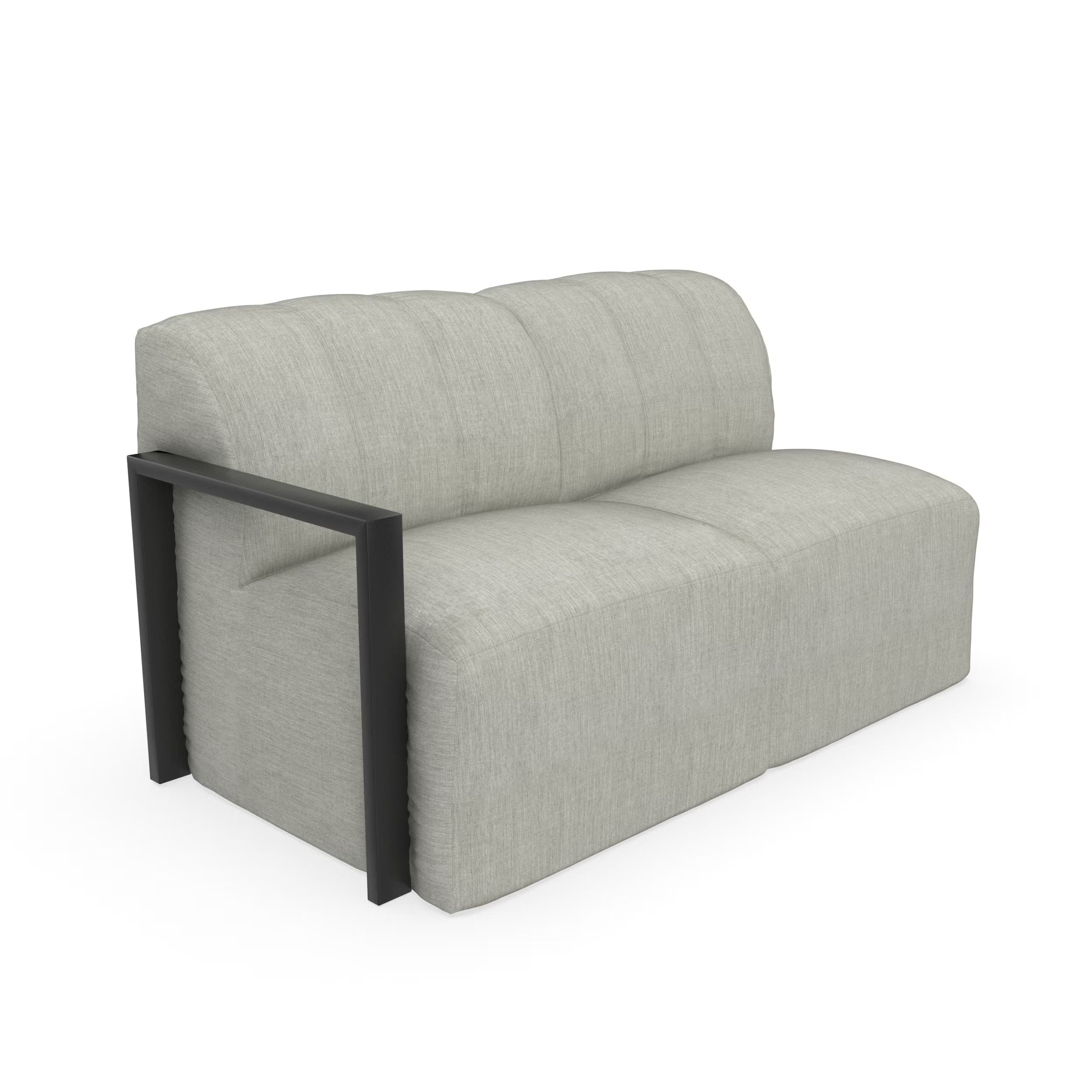 Forever Patio Tuscino Recycled Poly Lumber Outdoor Sectional Right Arm Loveseat