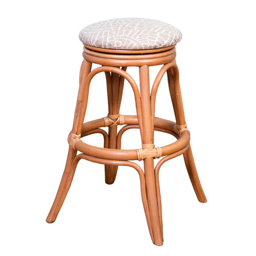 Alexander & Sheridan Universal Rattan Indoor 30" Backless Bar Stool