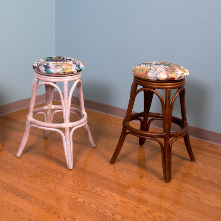 Alexander & Sheridan Universal Rattan Indoor 30" Backless Bar Stool