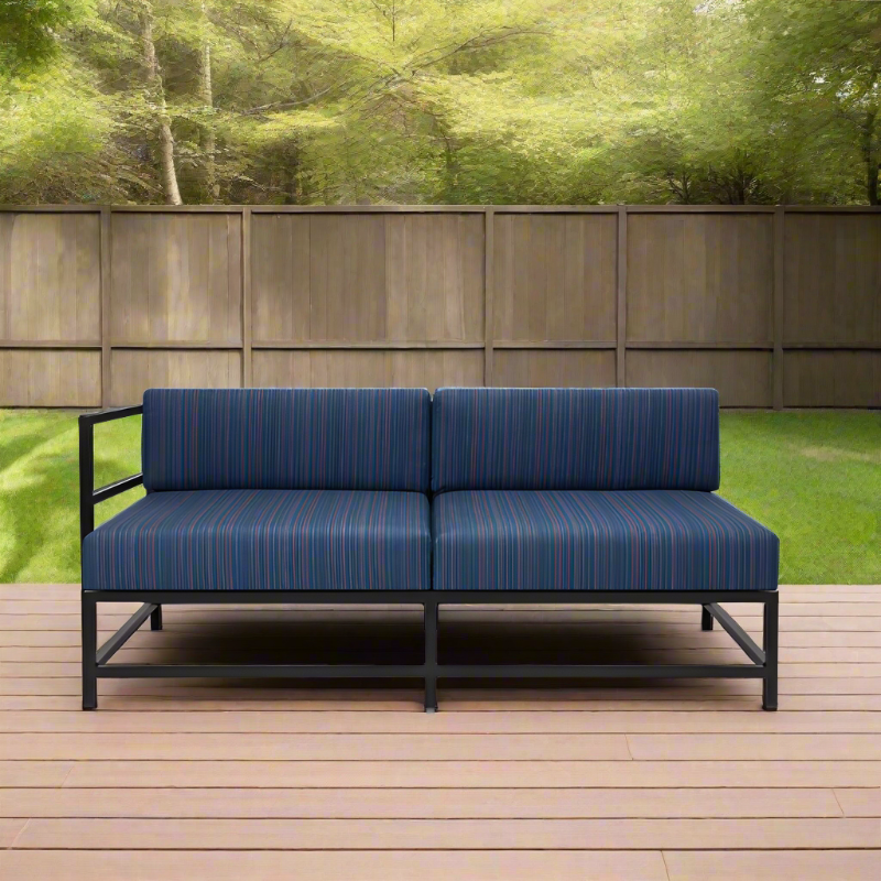 DecoScape Delano Aluminum Outdoor Left Arm Loveseat