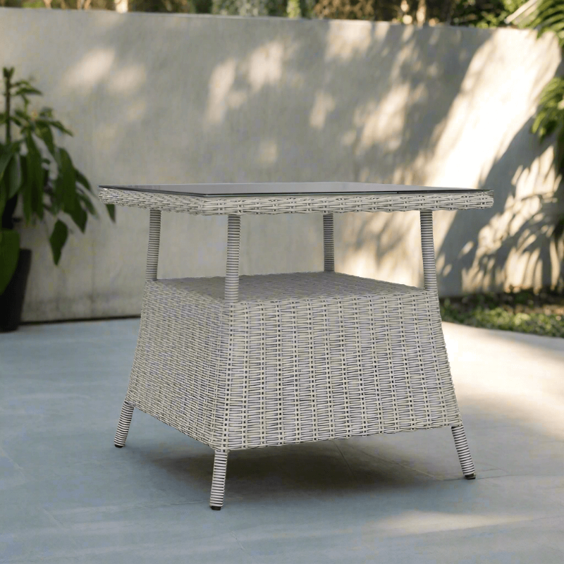 South Sea Rattan Juniper Bay Wicker Outdoor Square End Table