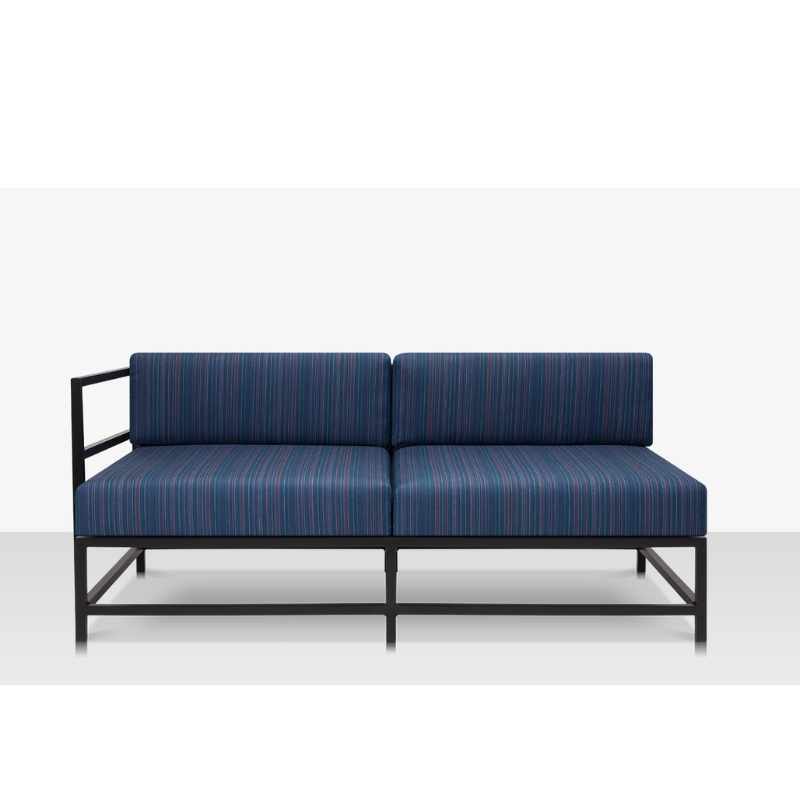 DecoScape Delano Aluminum Outdoor Left Arm Loveseat
