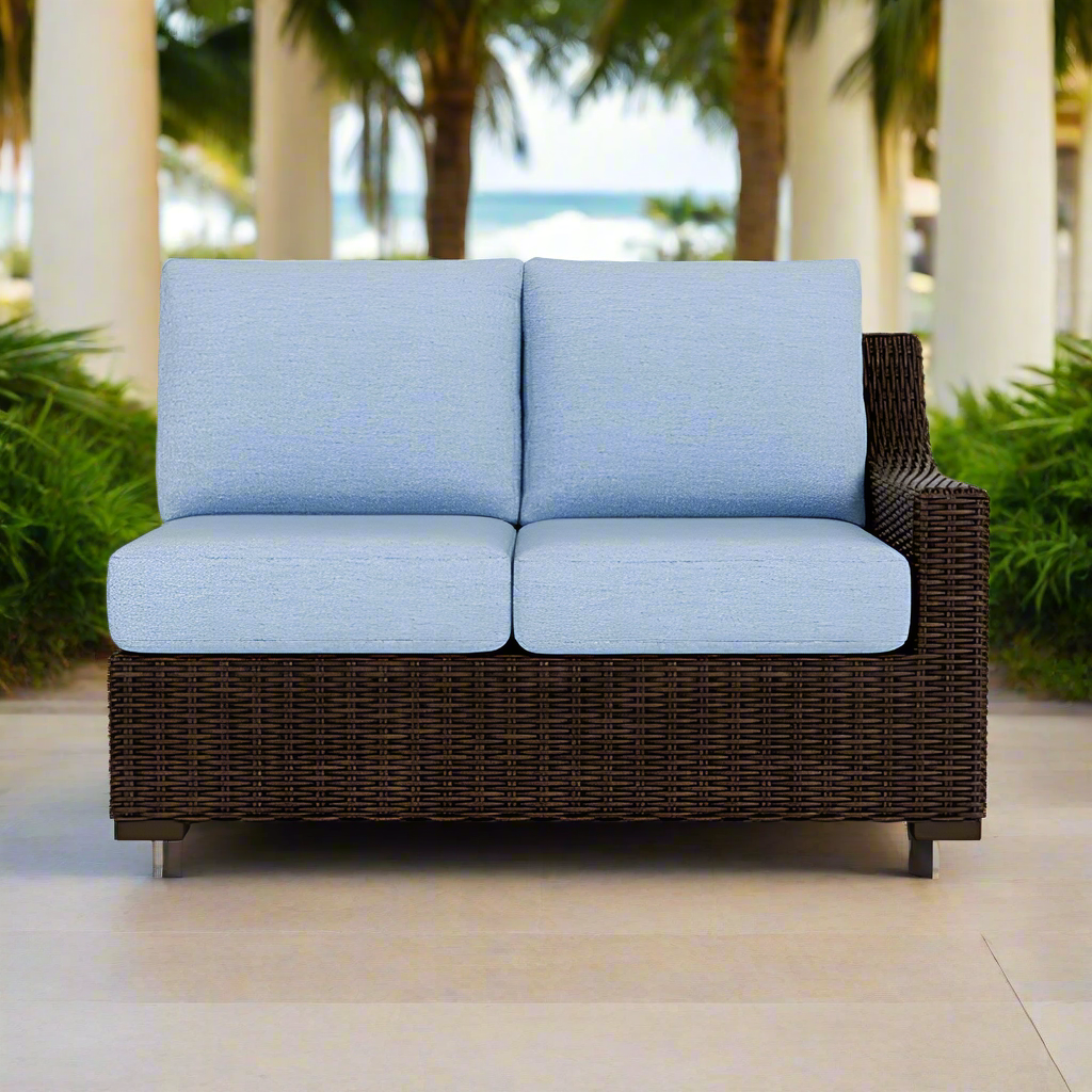 Lloyd Flanders Mesa Woven Vinyl Left Arm Loveseat
