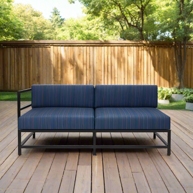 DecoScape Delano Aluminum Outdoor Left Arm Loveseat