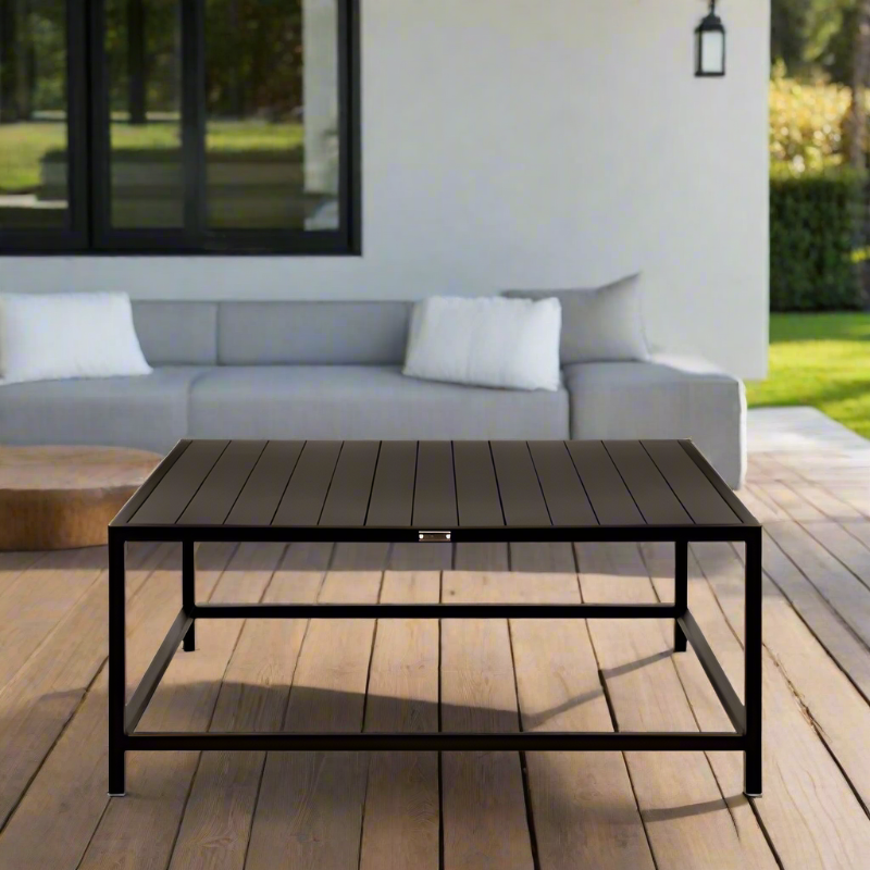 DecoScape Delano Aluminum Outdoor Square Coffee Table