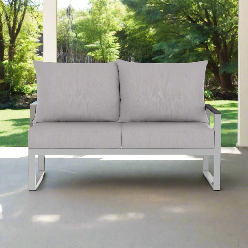 DecoScape Modera Aluminum Outdoor Right Arm Loveseat