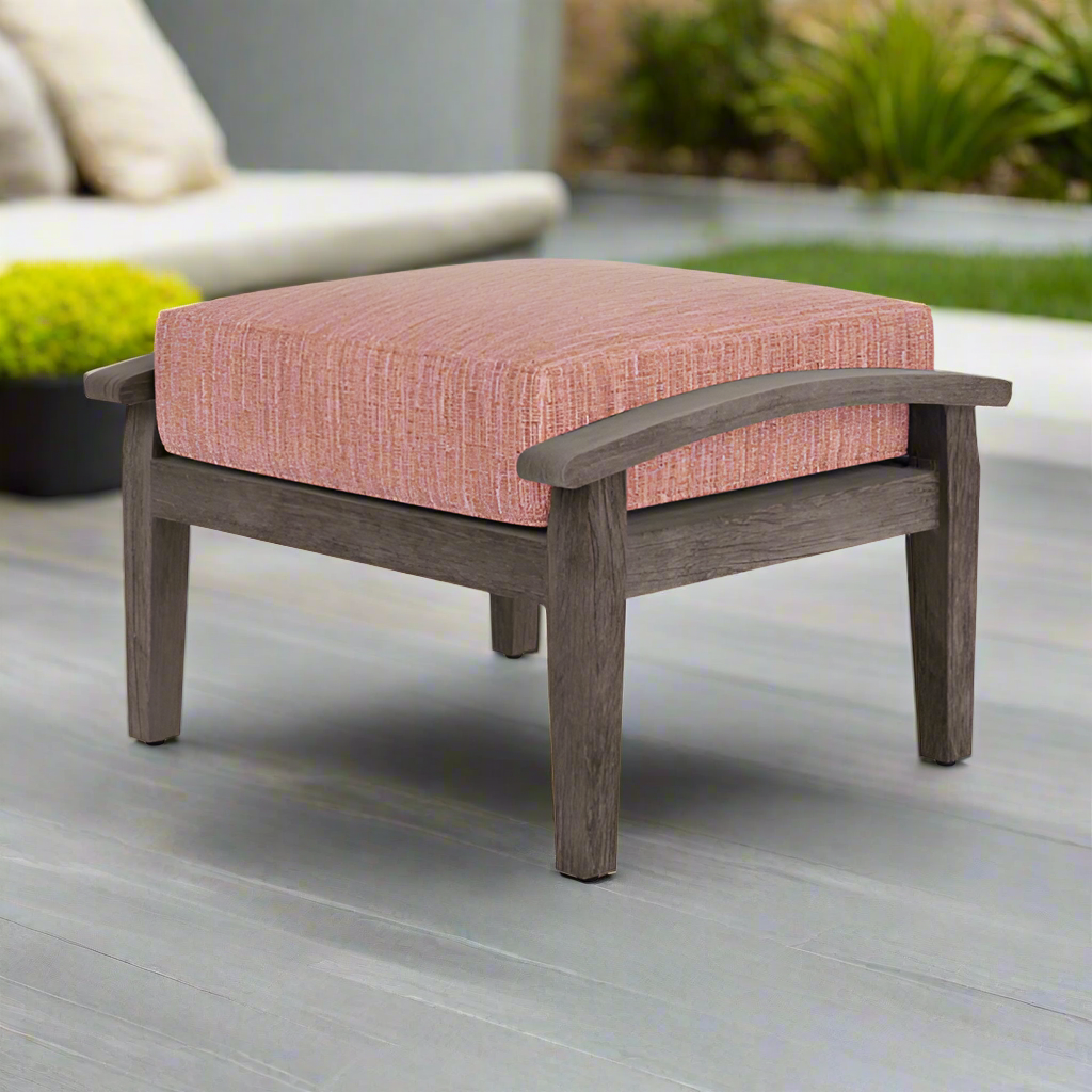 Lloyd Flanders Frontier Wicker Outdoor Ottoman