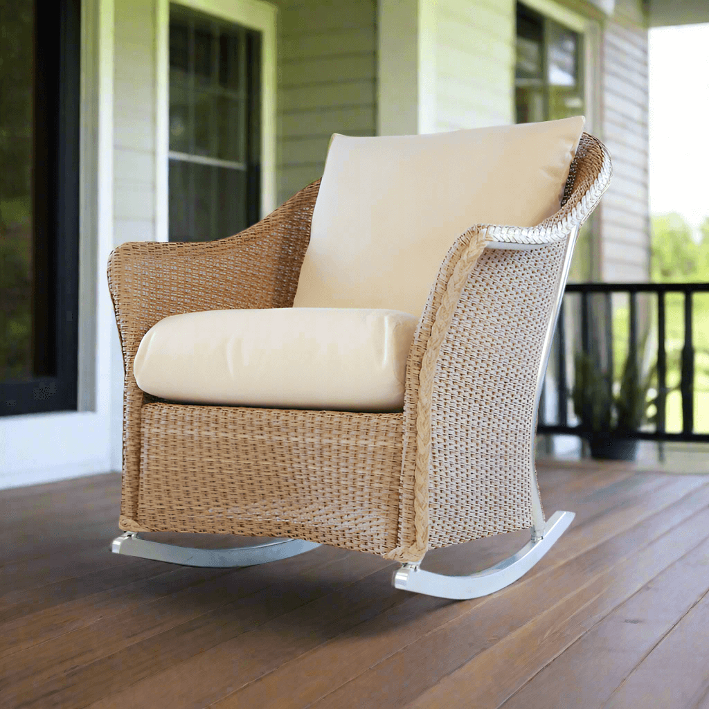 Lloyd Flanders Weekend Retreat Wicker Outdoor Lounge Rocker