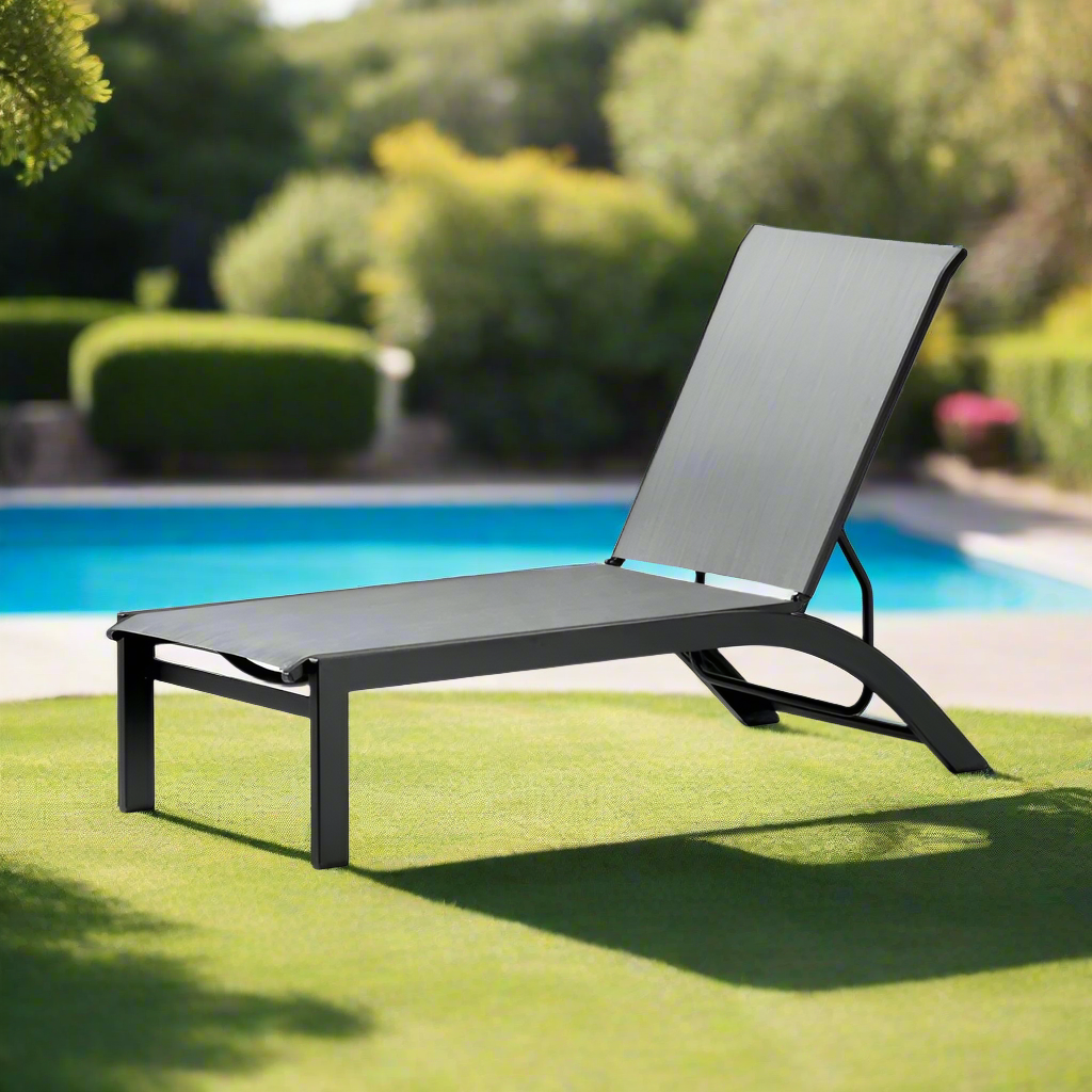 Telescope Casual Kendall Sling Stacking Armless Chaise