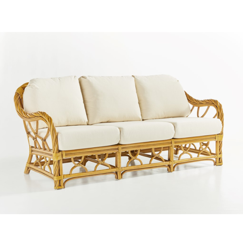 South Sea Rattan New Twist Rattan Indoor Sofa