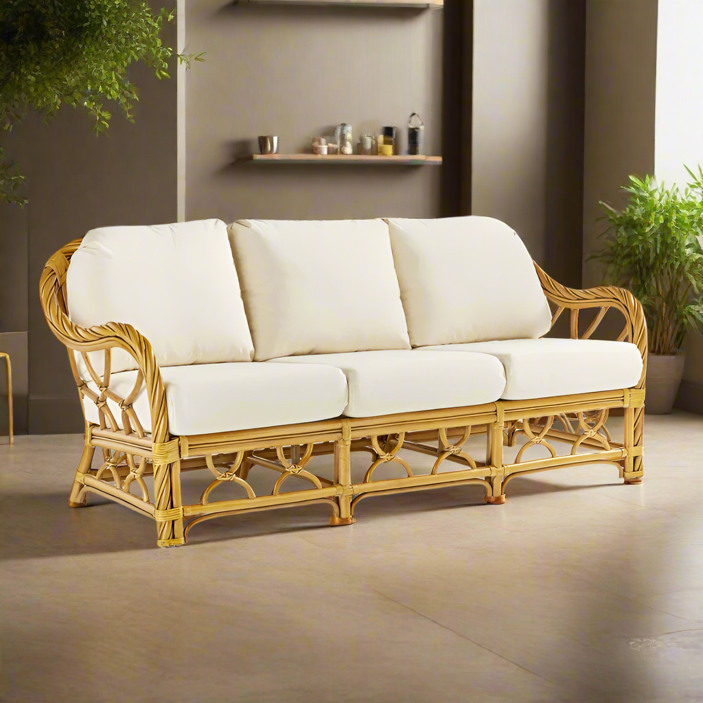 South Sea Rattan New Twist Rattan Indoor Sofa