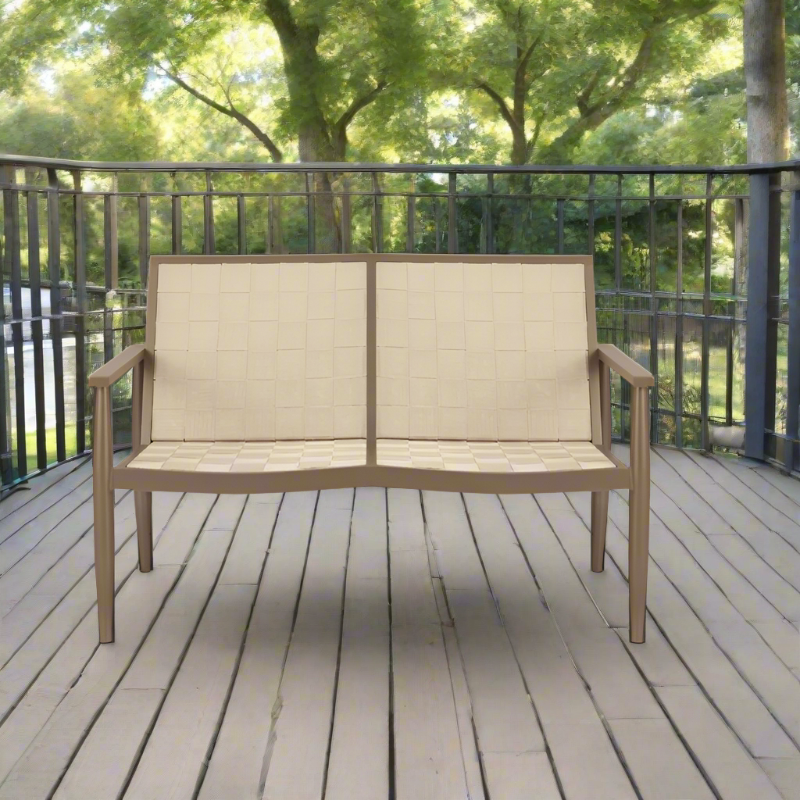 DecoScape Danish Aluminum Outdoor Loveseat