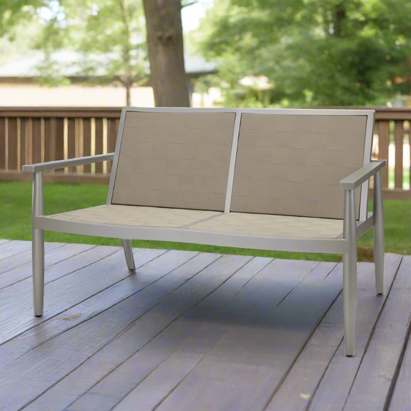 DecoScape Danish Aluminum Outdoor Loveseat