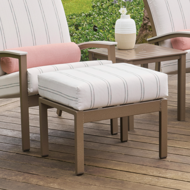 Telescope Casual Bazza Cushion MGP Aluminum Outdoor Ottoman