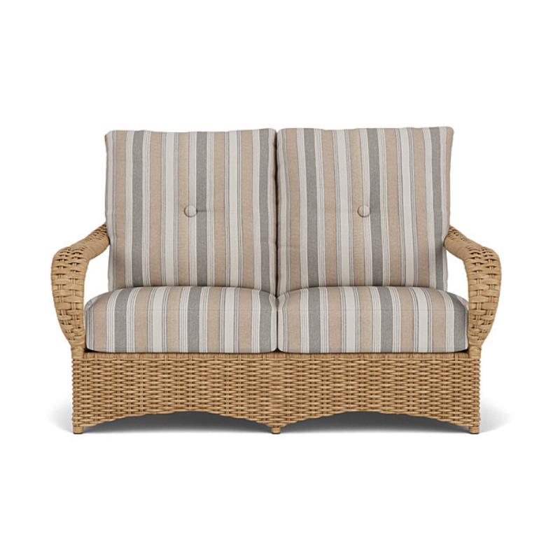 Lloyd Flanders Magnolia Woven Vinyl Outdoor Loveseat