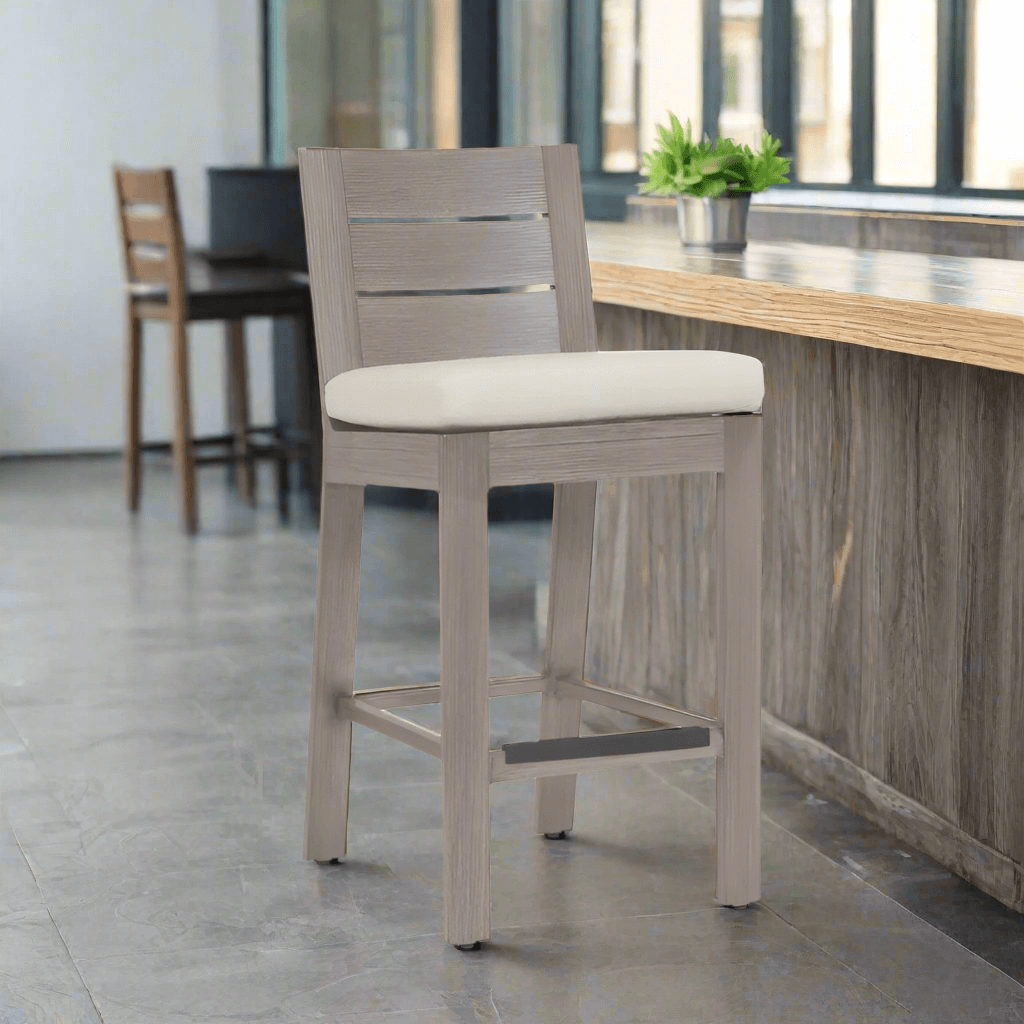 Sunset West Laguna Aluminum Outdoor Bar Stool