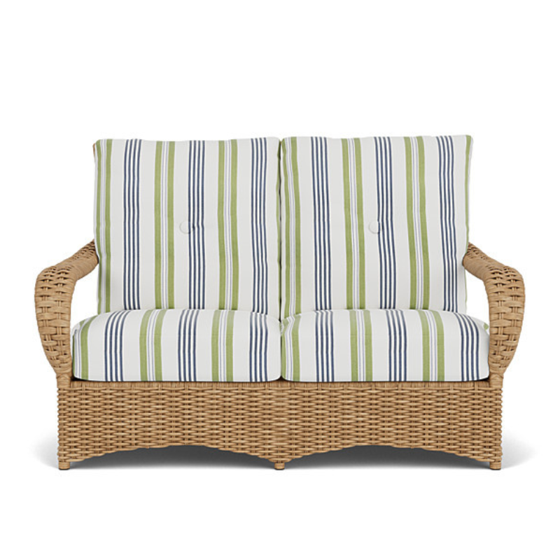 Lloyd Flanders Magnolia Woven Vinyl Outdoor Loveseat
