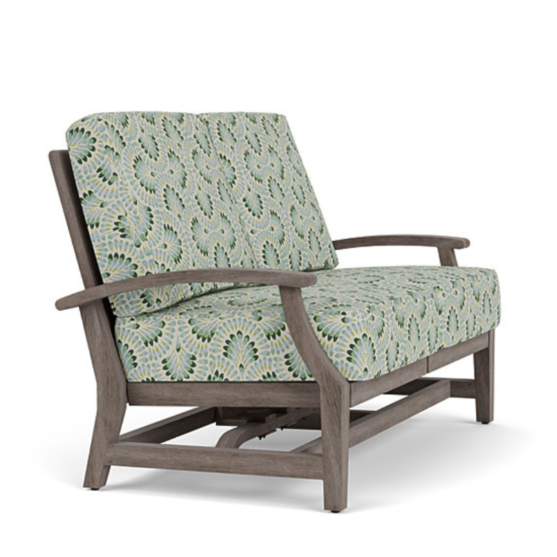Lloyd Flanders Frontier Wicker Outdoor Spring Rocker Loveseat