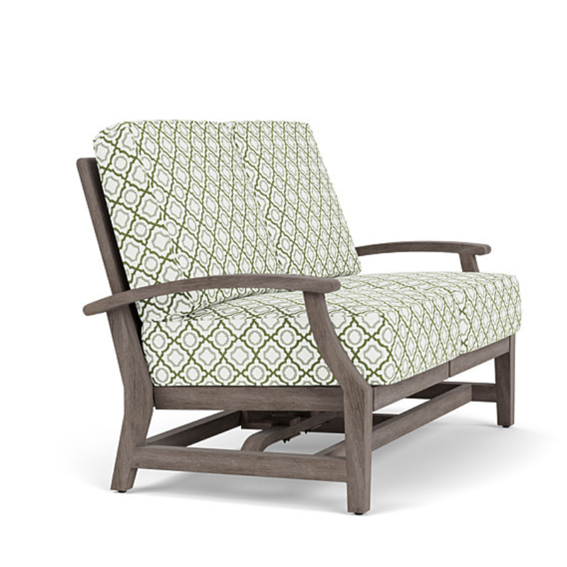 Lloyd Flanders Frontier Wicker Outdoor Spring Rocker Loveseat