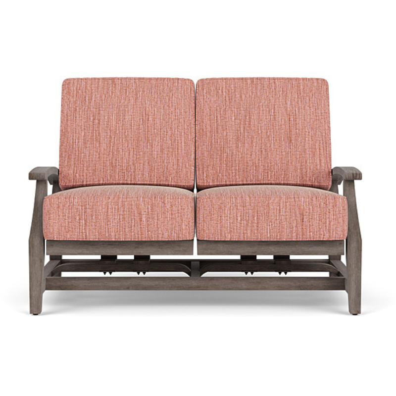 Lloyd Flanders Frontier Wicker Outdoor Spring Rocker Loveseat