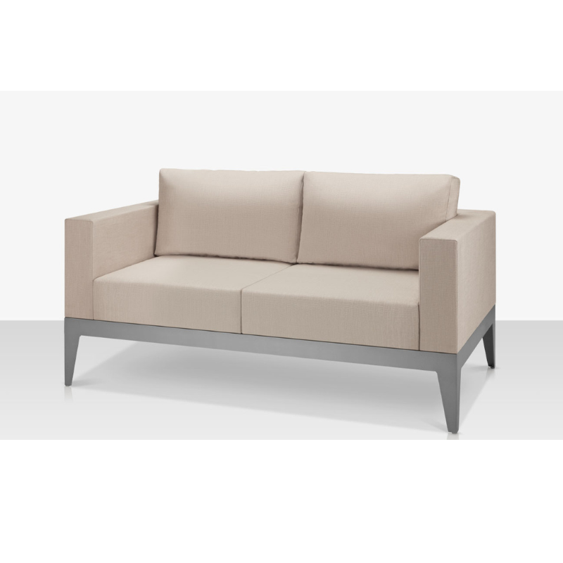 DecoScape South Beach Aluminum Outdoor Loveseat