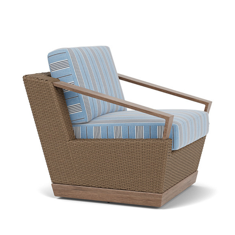 Lloyd Flanders Charisma Wicker Outdoor Swivel Lounge Chair