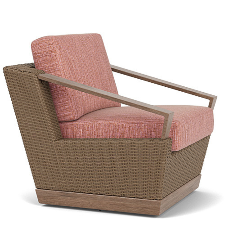 Lloyd Flanders Charisma Wicker Outdoor Swivel Lounge Chair