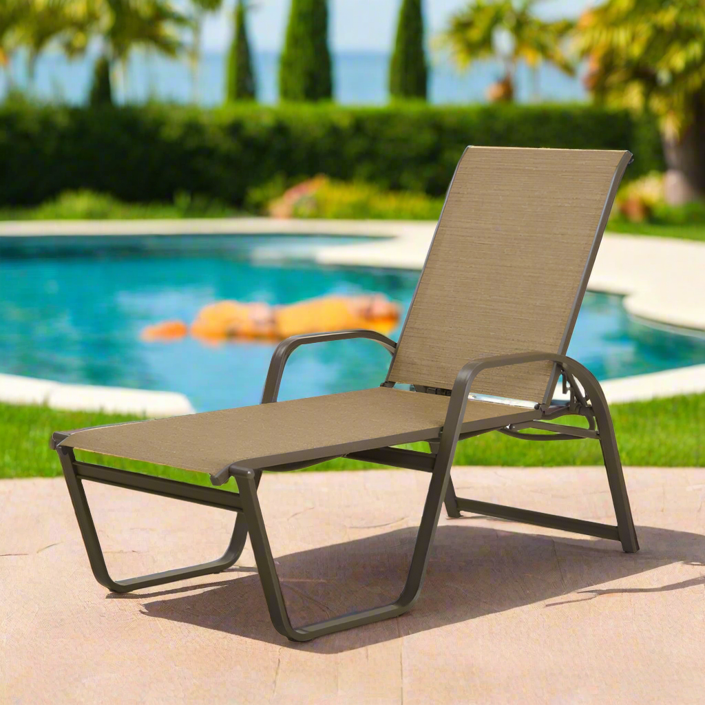 Telescope Casual Aruba II Sling High Bed Lay-Flat Stacking Chaise