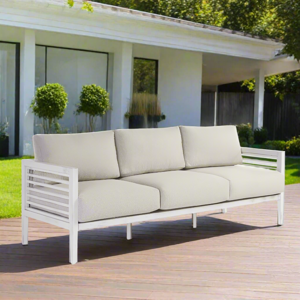 South Sea Rattan Aluminum Outdoor Veda Sofa