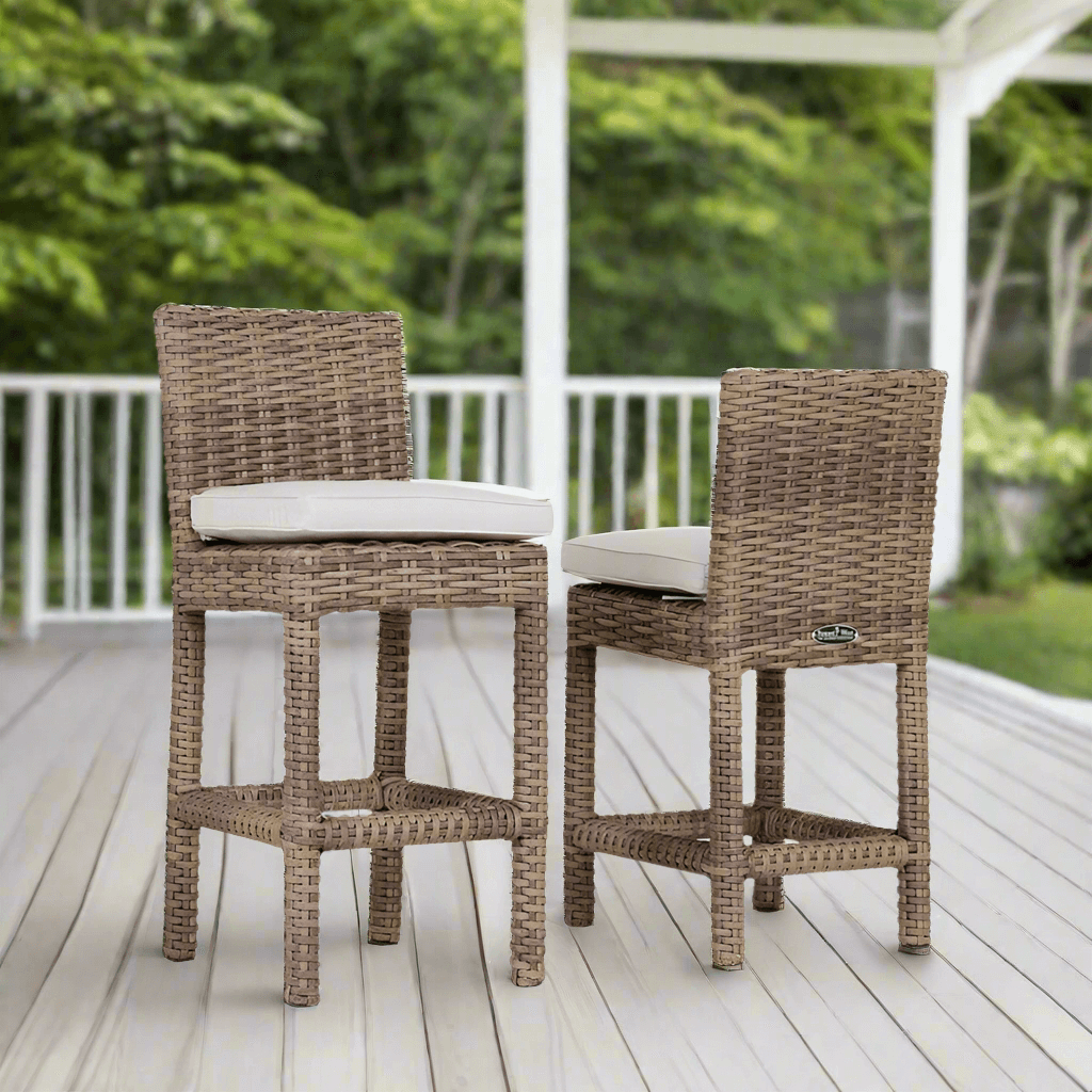 Sunset West Havana Wicker Outdoor Bar Stool