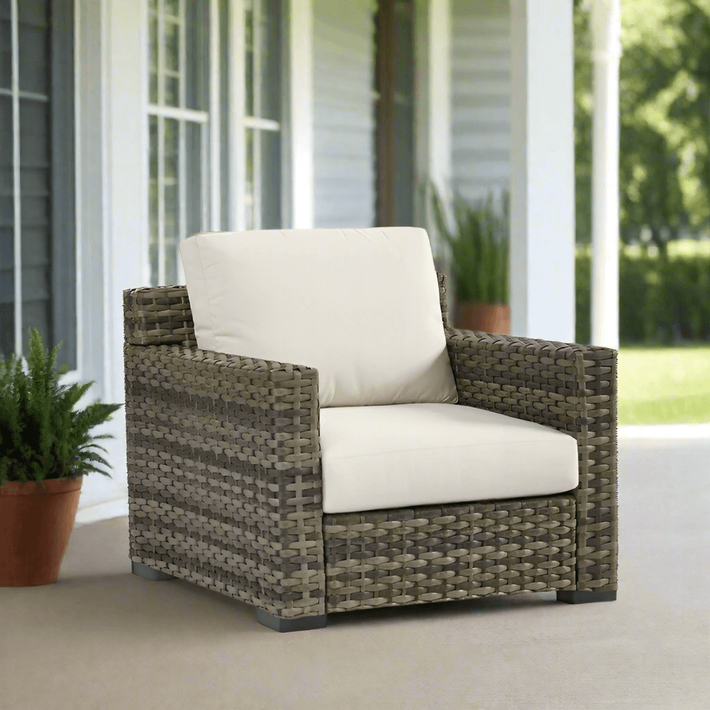 South Sea Rattan New Java Resin Wicker Outdoor Club Chair