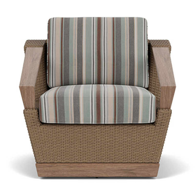 Lloyd Flanders Charisma Wicker Outdoor Swivel Lounge Chair