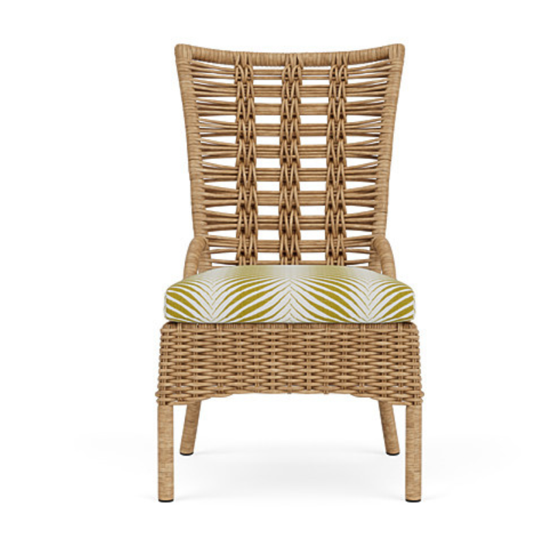 Lloyd Flanders Magnolia Woven Vinyl Outdoor Armless Dining Chair