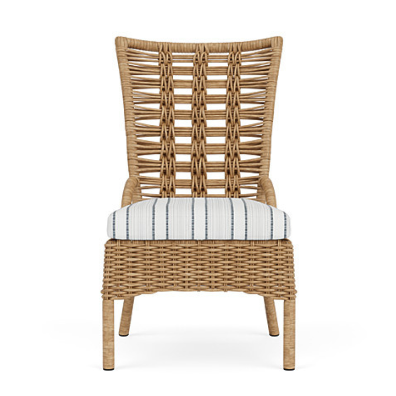 Lloyd Flanders Magnolia Woven Vinyl Outdoor Armless Dining Chair
