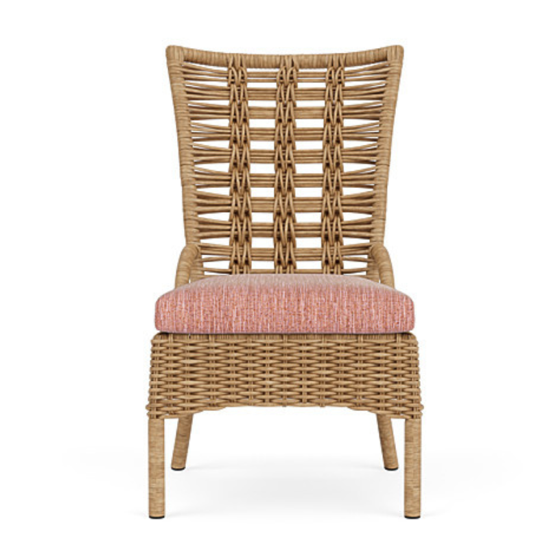 Lloyd Flanders Magnolia Woven Vinyl Outdoor Armless Dining Chair