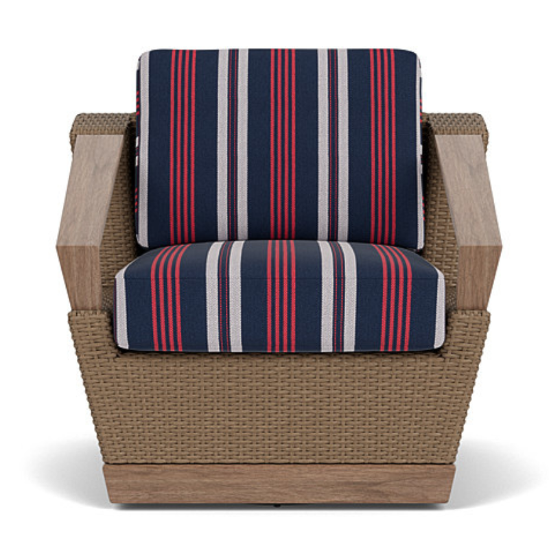 Lloyd Flanders Charisma Wicker Outdoor Swivel Lounge Chair