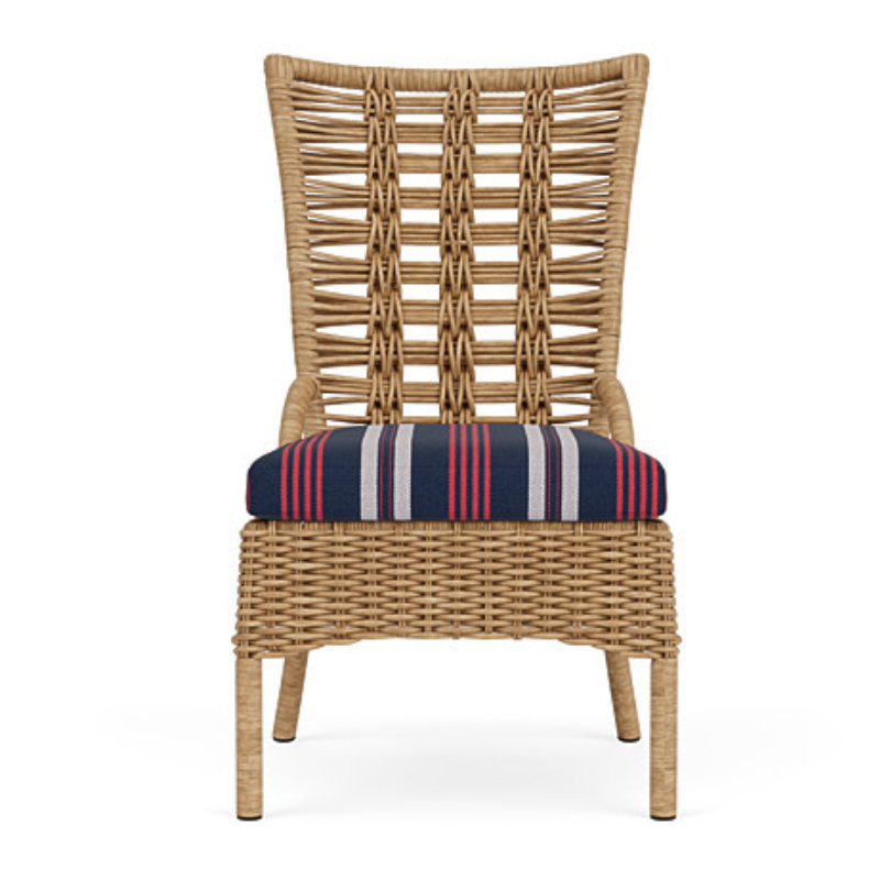 Lloyd Flanders Magnolia Woven Vinyl Armless Dining Chair