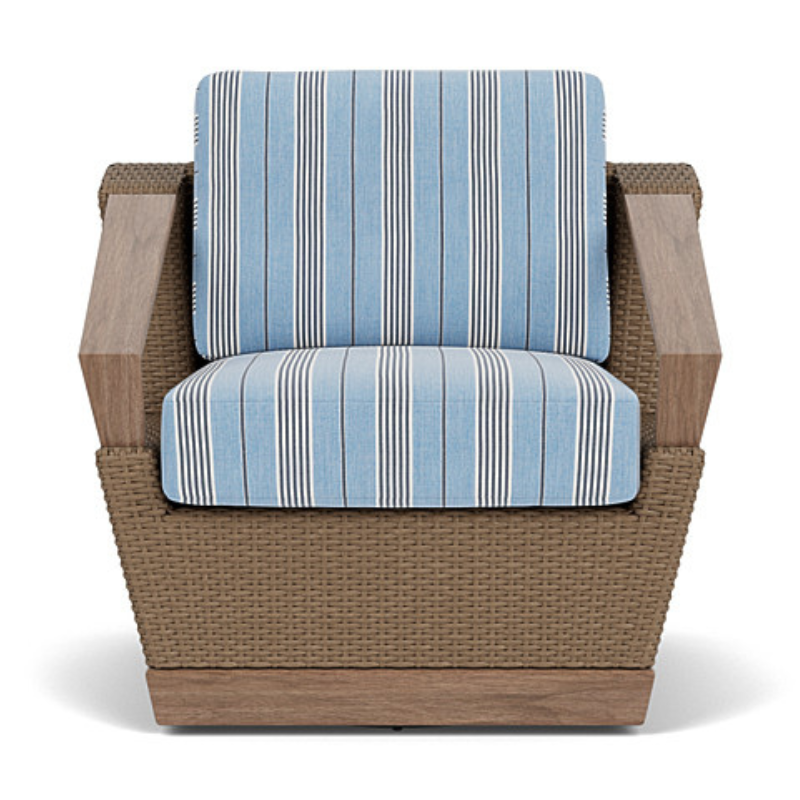 Lloyd Flanders Charisma Wicker Outdoor Swivel Lounge Chair