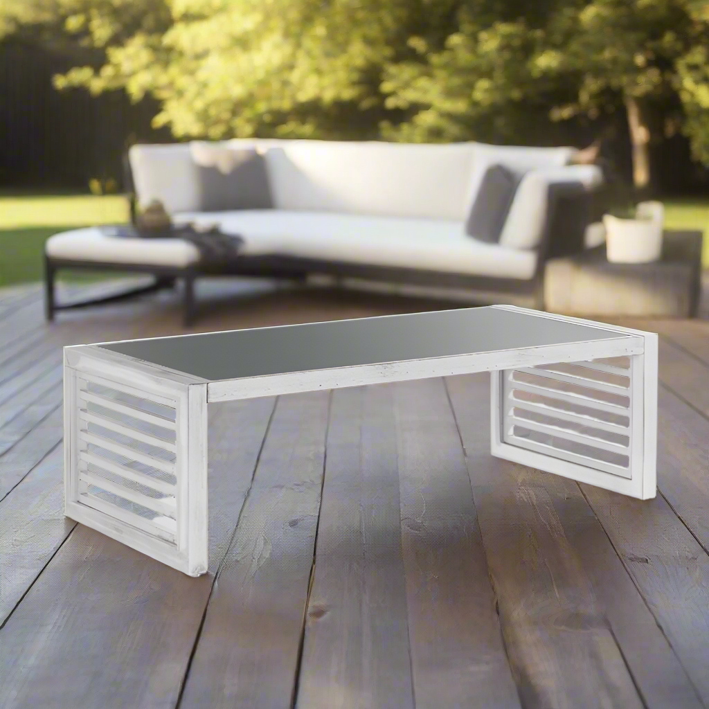 South Sea Rattan Aluminum Outdoor Veda Coffee Table