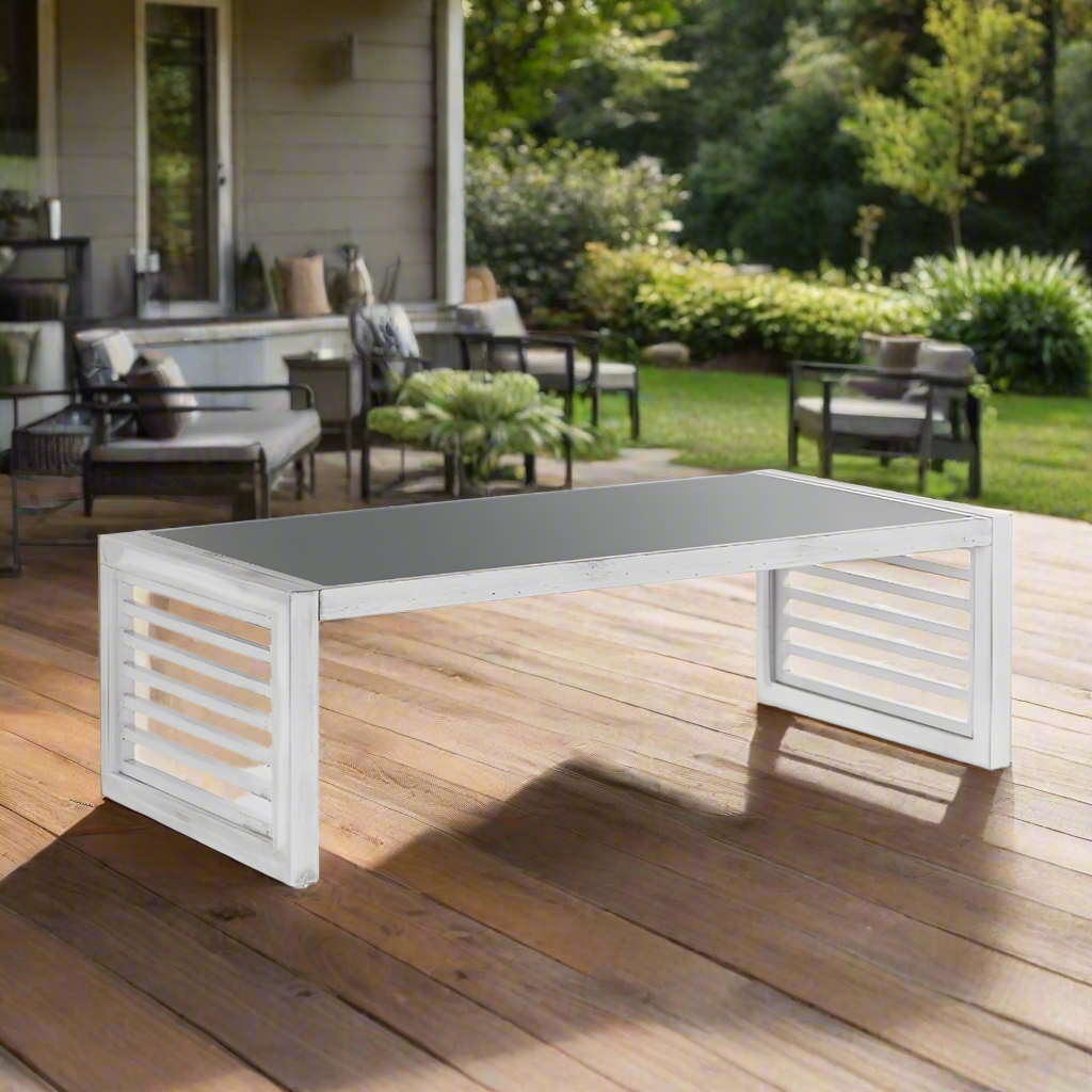 South Sea Rattan Aluminum Outdoor Veda Coffee Table