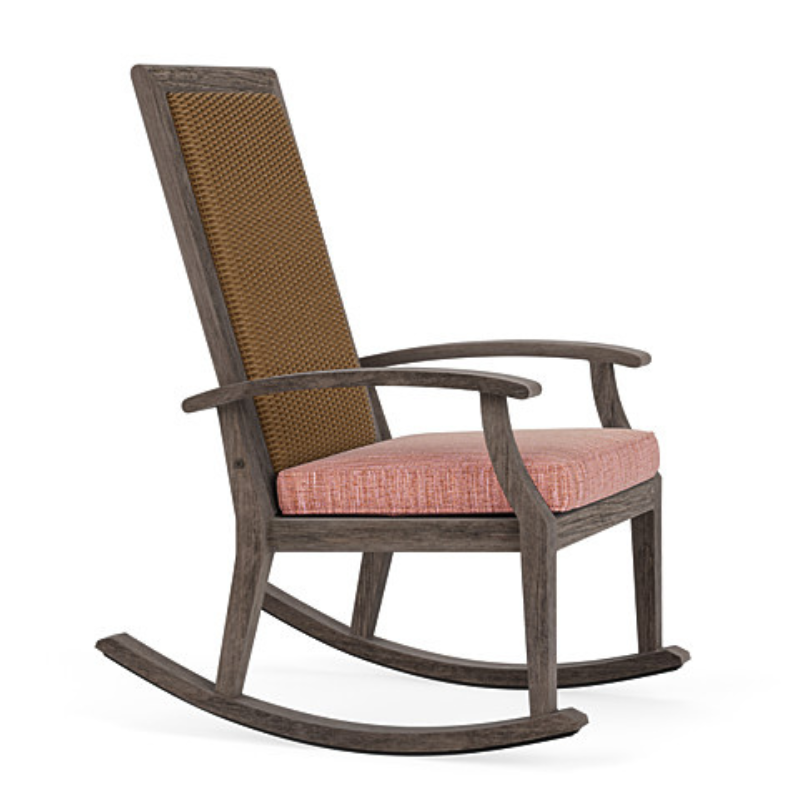 Lloyd Flanders Frontier Wicker Outdoor High Back Porch Rocker