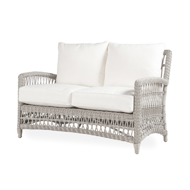 Lloyd Flanders Mackinac Woven Vinyl Outdoor Loveseat