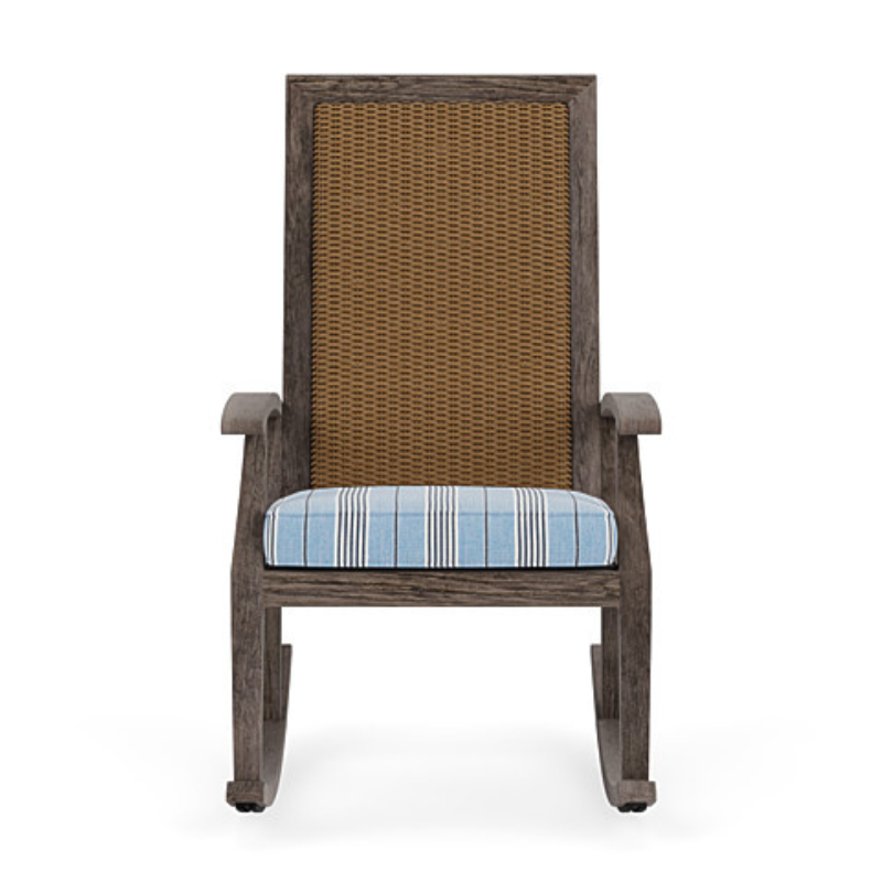 Lloyd Flanders Frontier Wicker Outdoor High Back Porch Rocker