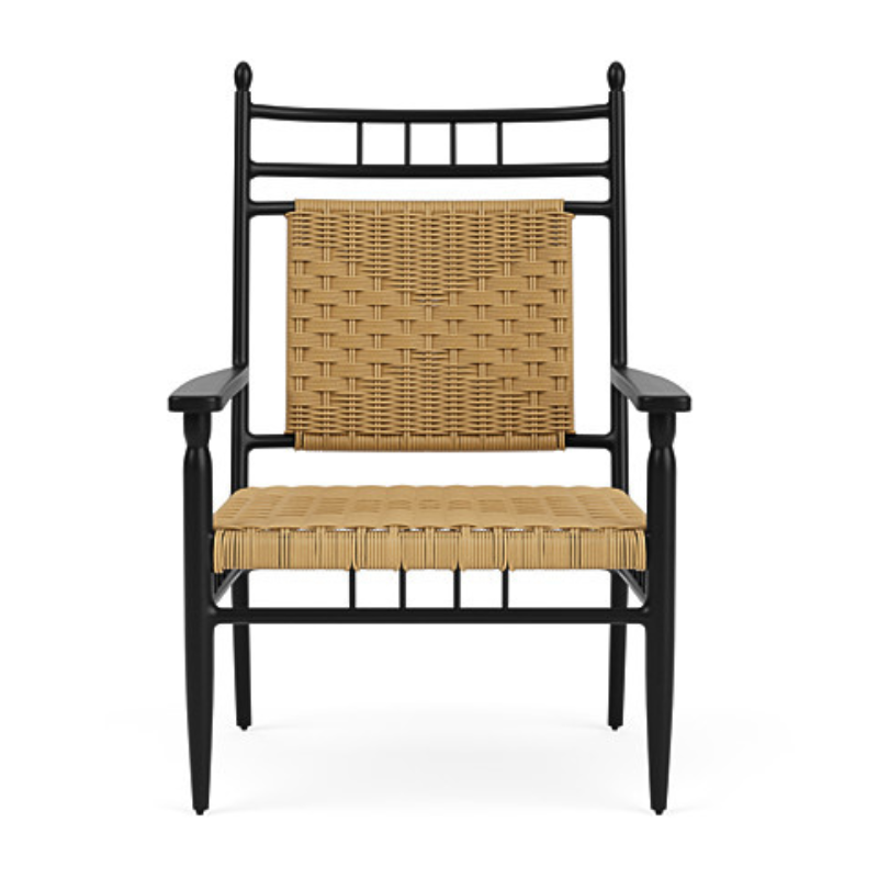 Lloyd Flanders Low Country Woven Vinyl Cushionless Lounge Chair