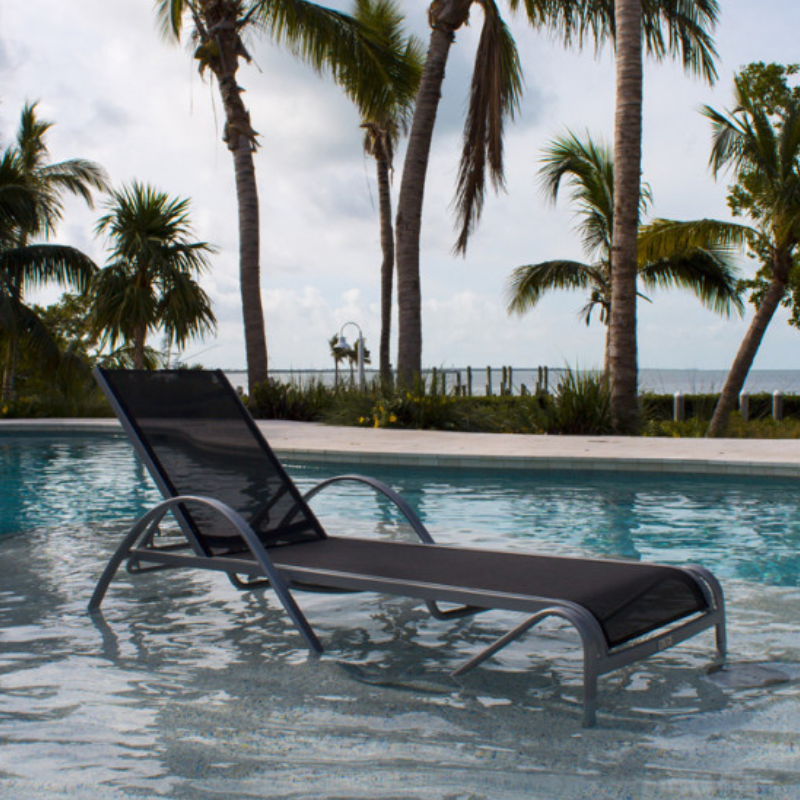 Hospitality Rattan Spectrum Stackable Chaise Lounge