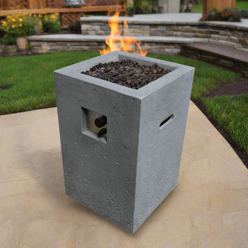 Elementi Boyle Glass Fiber Reinforced Concrete Outdoor Fire Pit