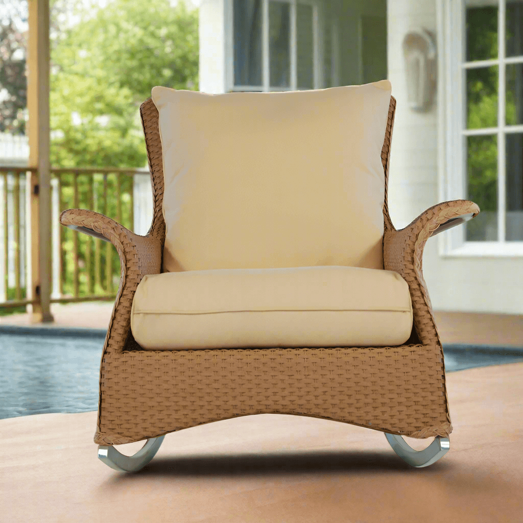 Lloyd Flanders Mandalay Wicker Outdoor Lounge Rocker