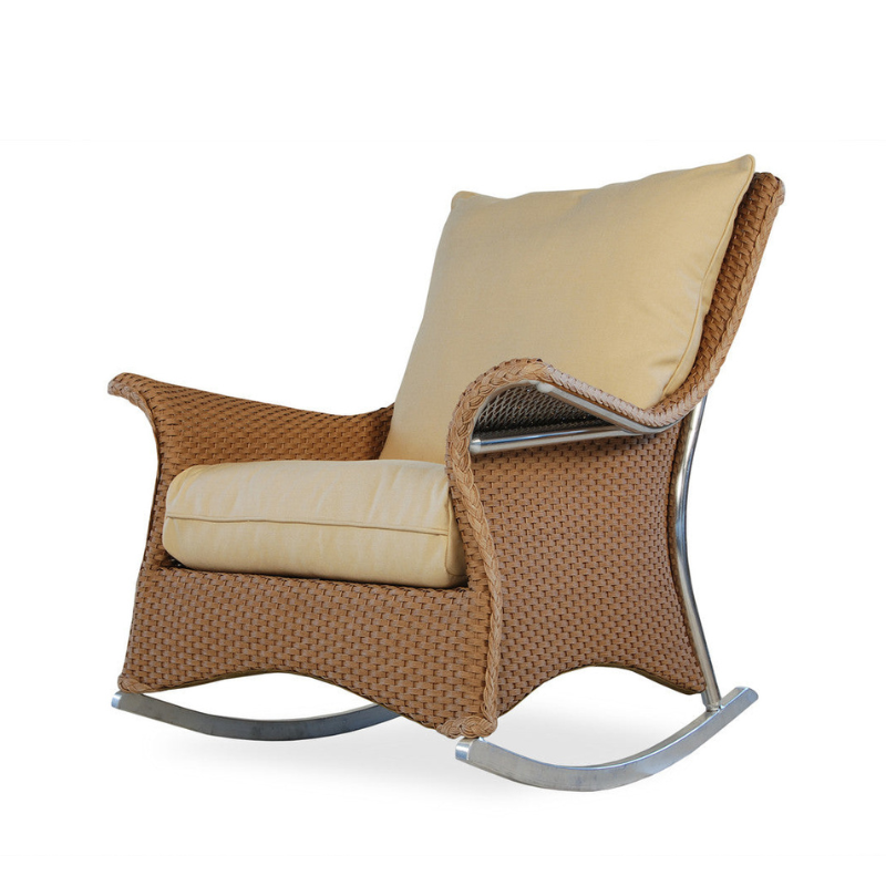 Lloyd Flanders Mandalay Wicker Outdoor Lounge Rocker