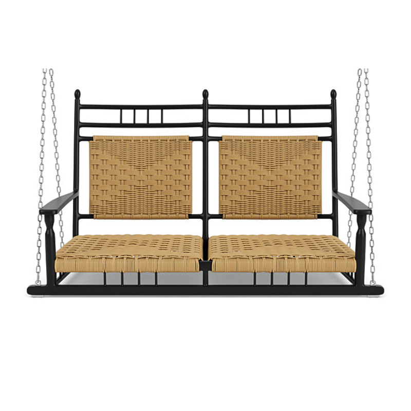 Lloyd Flanders Low Country Woven Vinyl Outdoor Porch Swing