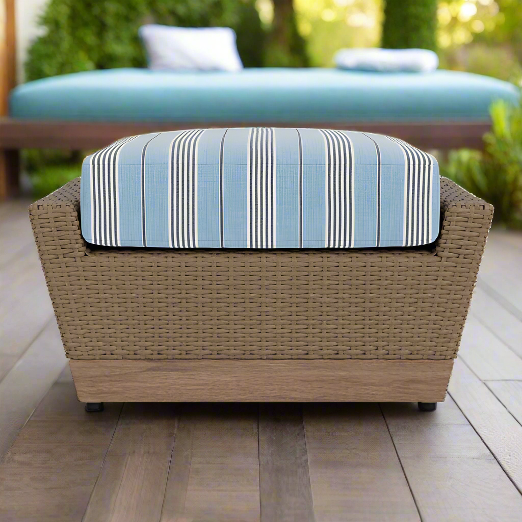 Lloyd Flanders Charisma Wicker Outdoor Ottoman